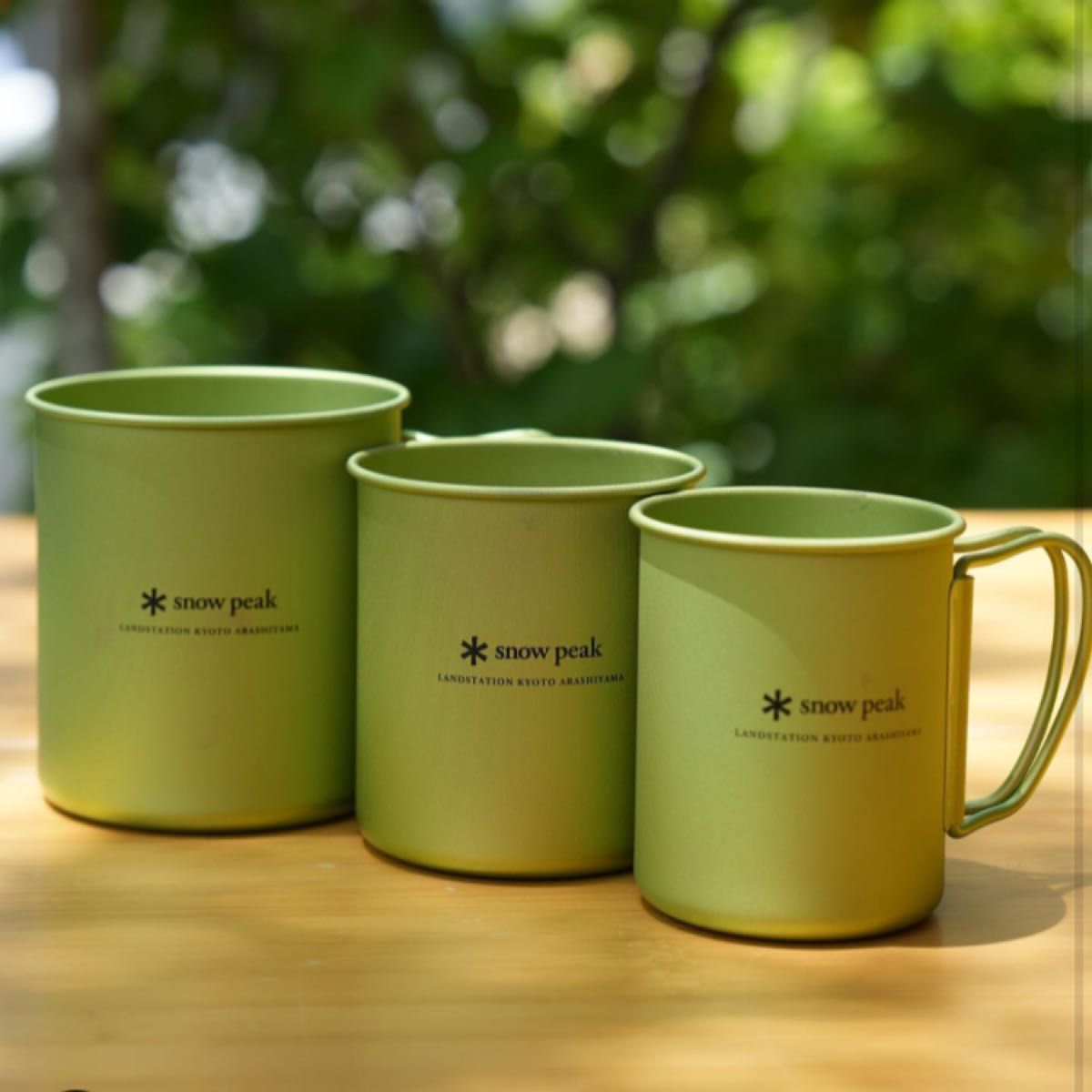 スノーピーク チタンシングルマグ ランドステーション嵐山限定 抹茶 3