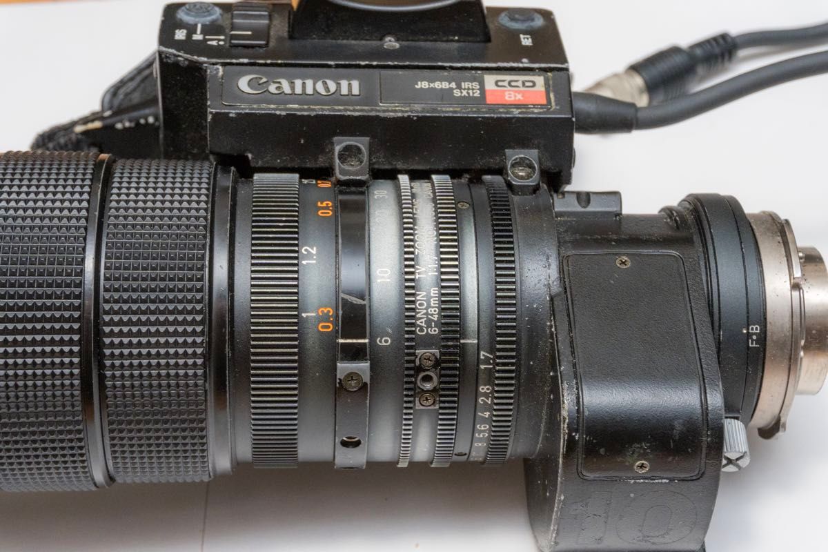 放送用ショートレンズ ソニーB4マウント 12ピン Canon J8×6B4 IRS