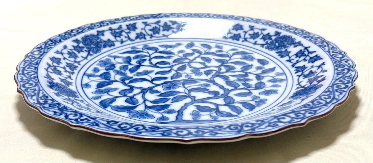 新品 和食器 たち吉 橘吉 青華 染付31cm大皿 プレ－ト1枚｜Yahoo