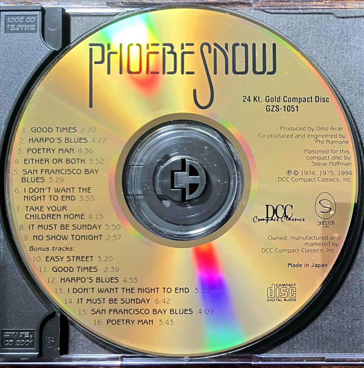 Yahoo!オークション - 【DCC 24K GOLD CD】PHOEBE SNOW フィービ・スノ