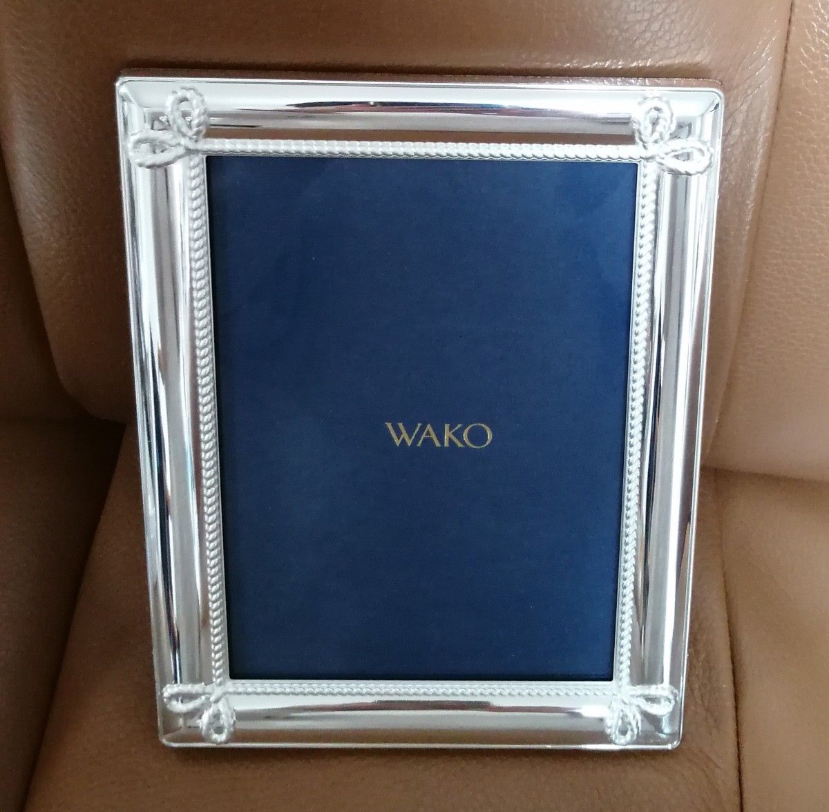 WAKO 銀座和光 フォトフレーム 写真立て(大) インテリア 小物 シルバー