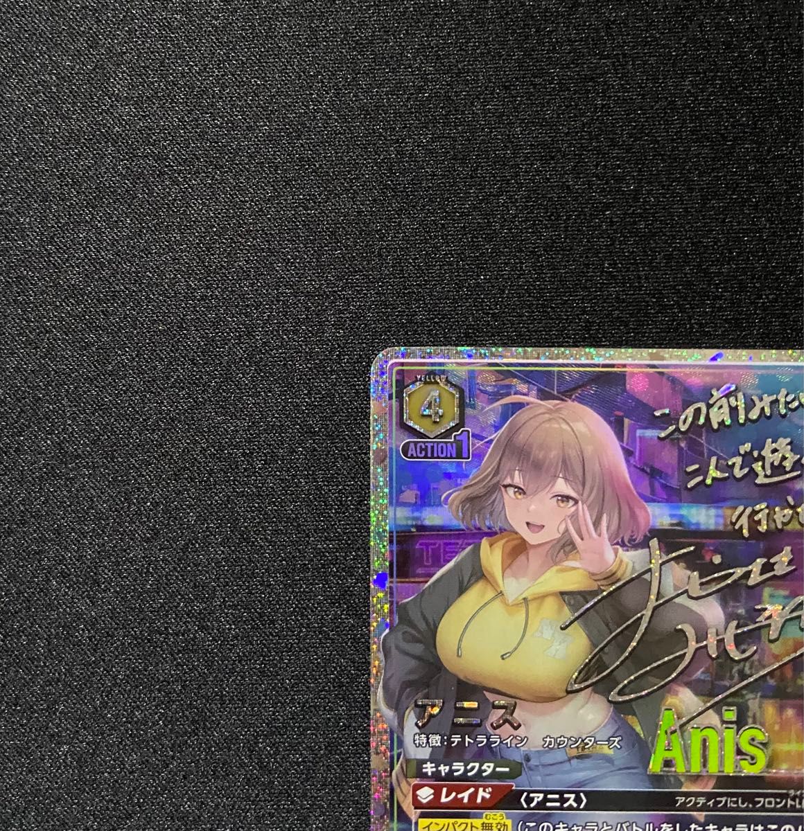 美品】ユニオンアリーナNIKKE アニス SR パラレル 星2 サイン 勝利の