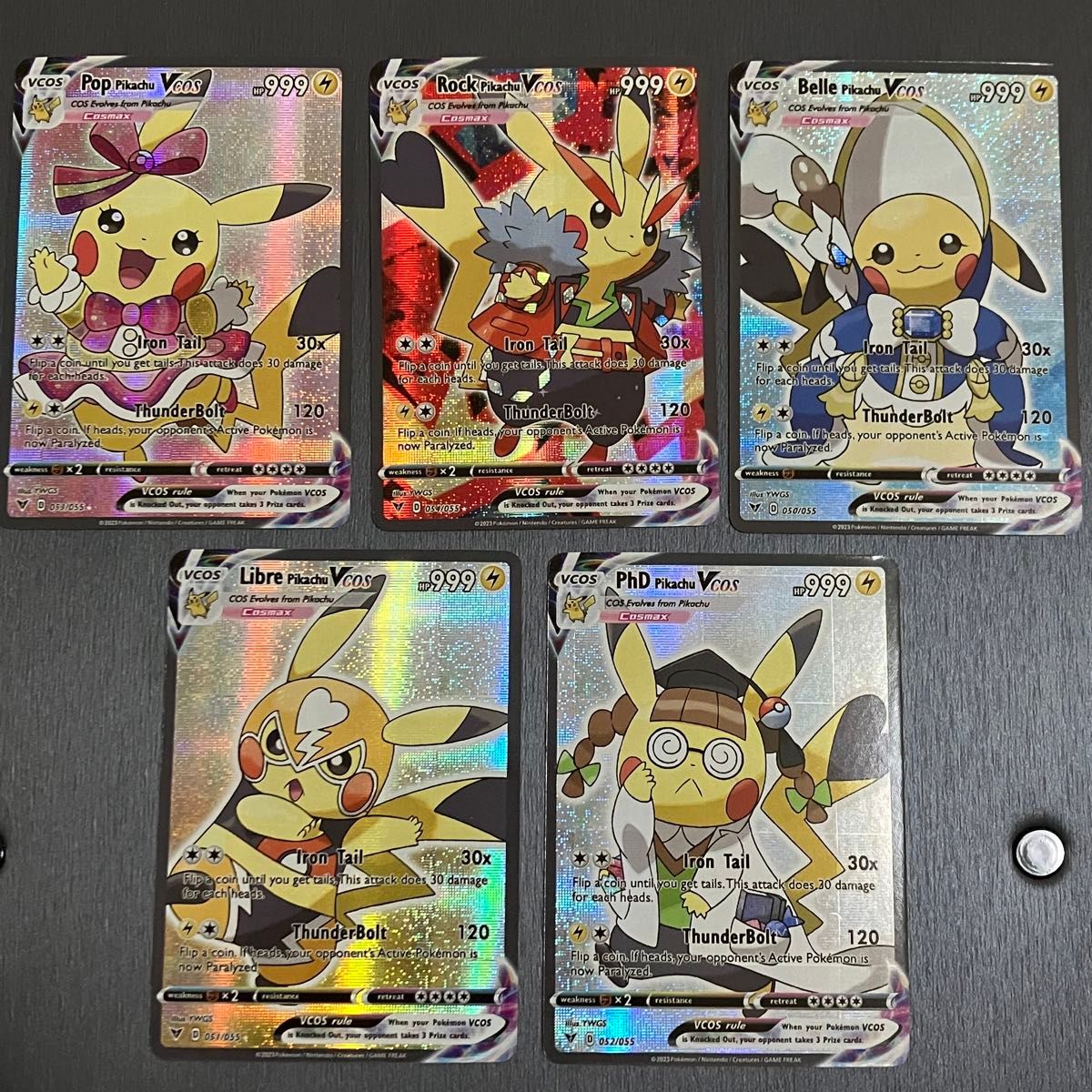 ポケモンカード ピカチュウ おきがえピカチュウ 5枚セット 海外版