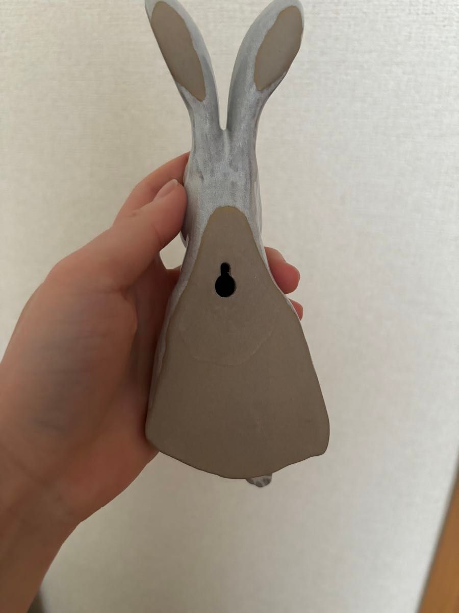 YARNNAKARN(ヤナカーン) ラビットウォールデコ/ホワイト うさぎの壁