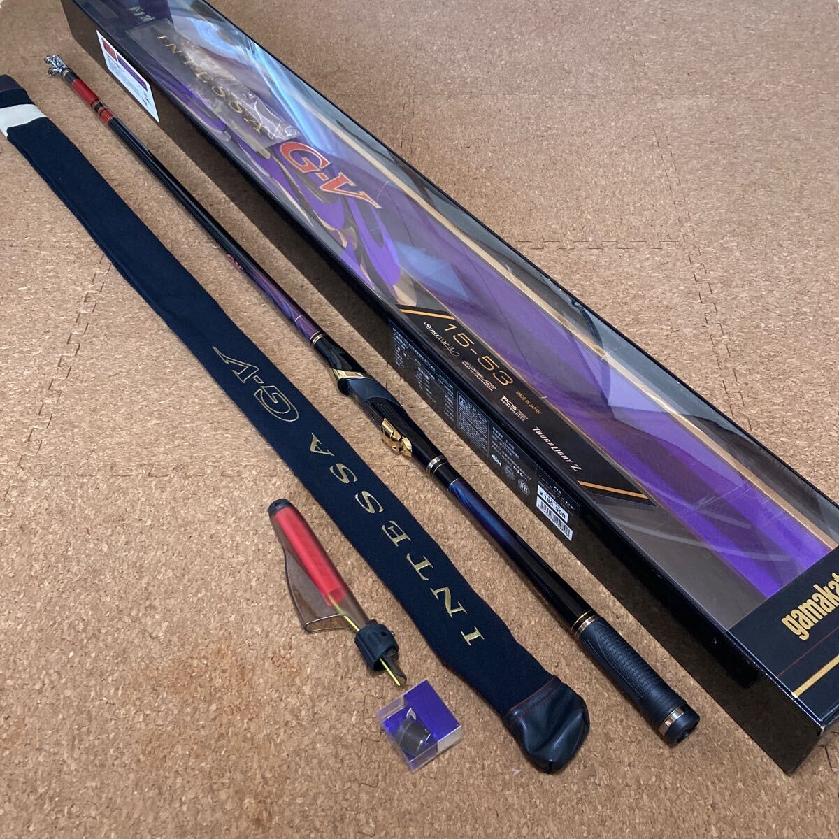 がまかつがま磯インテッサG-V 15-53 超美品INTESSA G5 磯竿フカセ