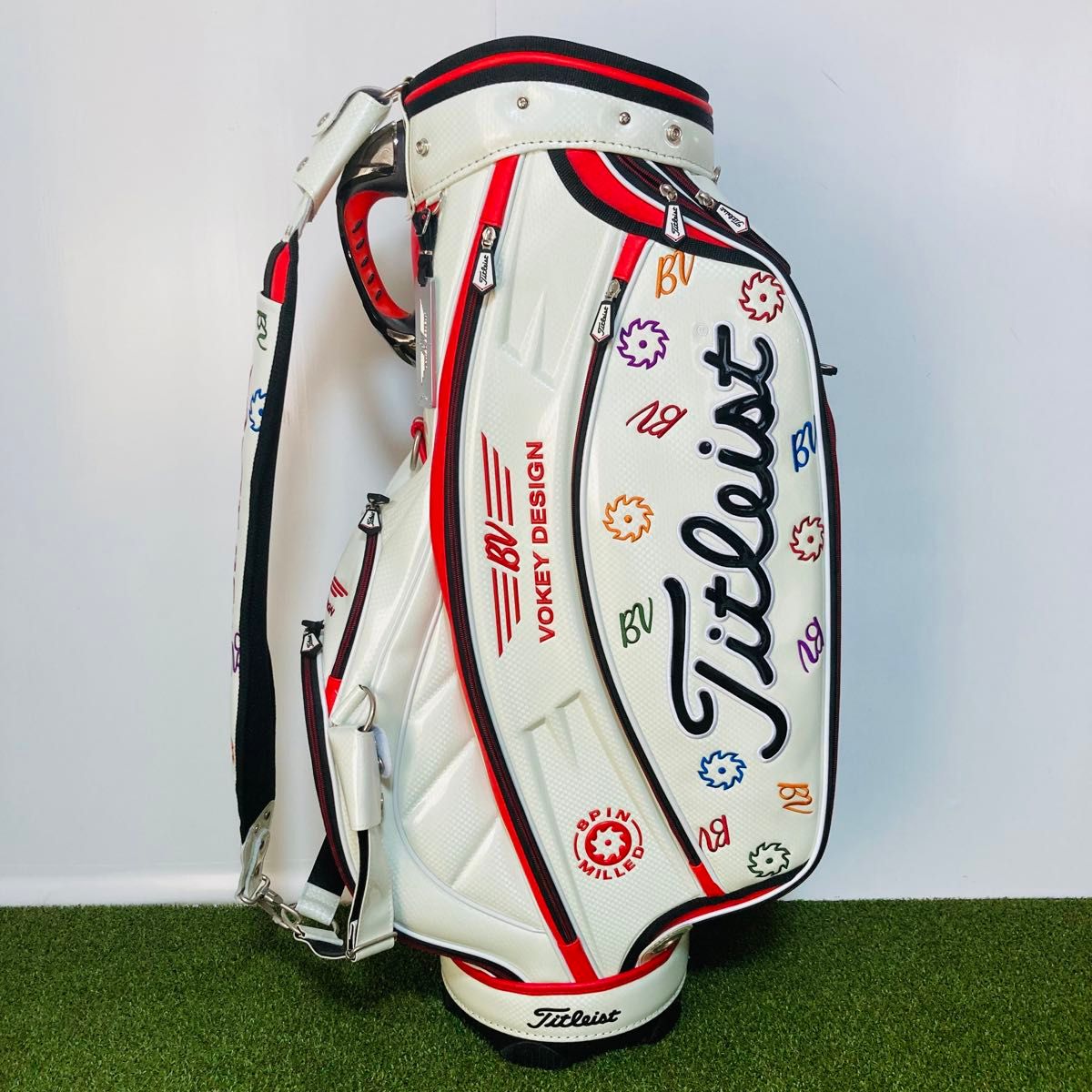 ほぼ未使用 希少 タイトリスト ボーケイ デザイン ゴルフ キャディ
