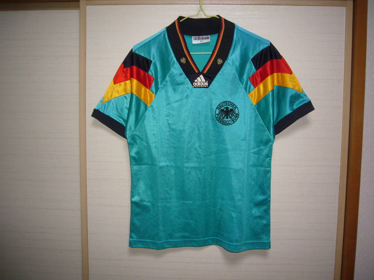 Yahoo!オークション - アディダス 92-93年ドイツ代表 ユニフォーム緑 M