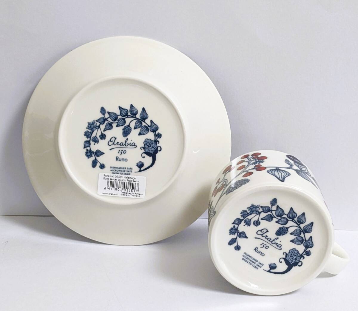 アラビア ルノ フロストベリー ティーカップ プレート 150周年｜Yahoo