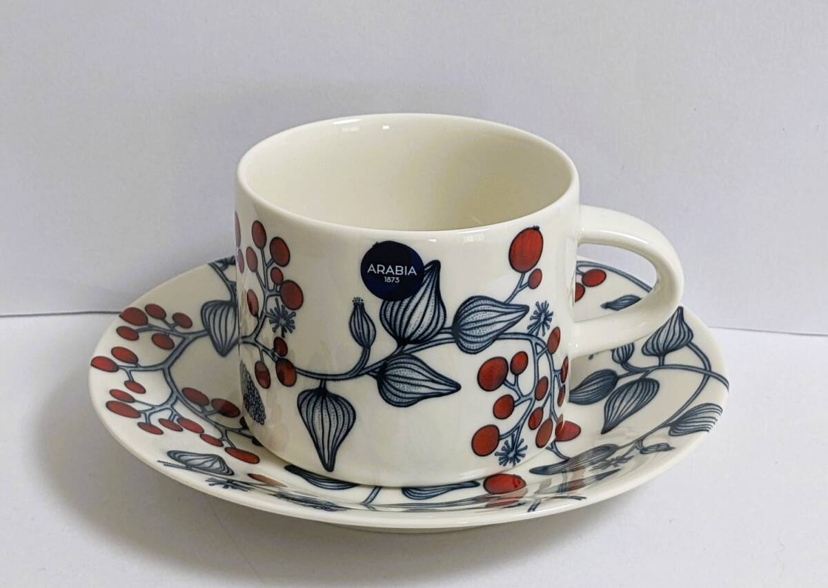 アラビア ルノ フロストベリー ティーカップ プレート 150周年｜Yahoo