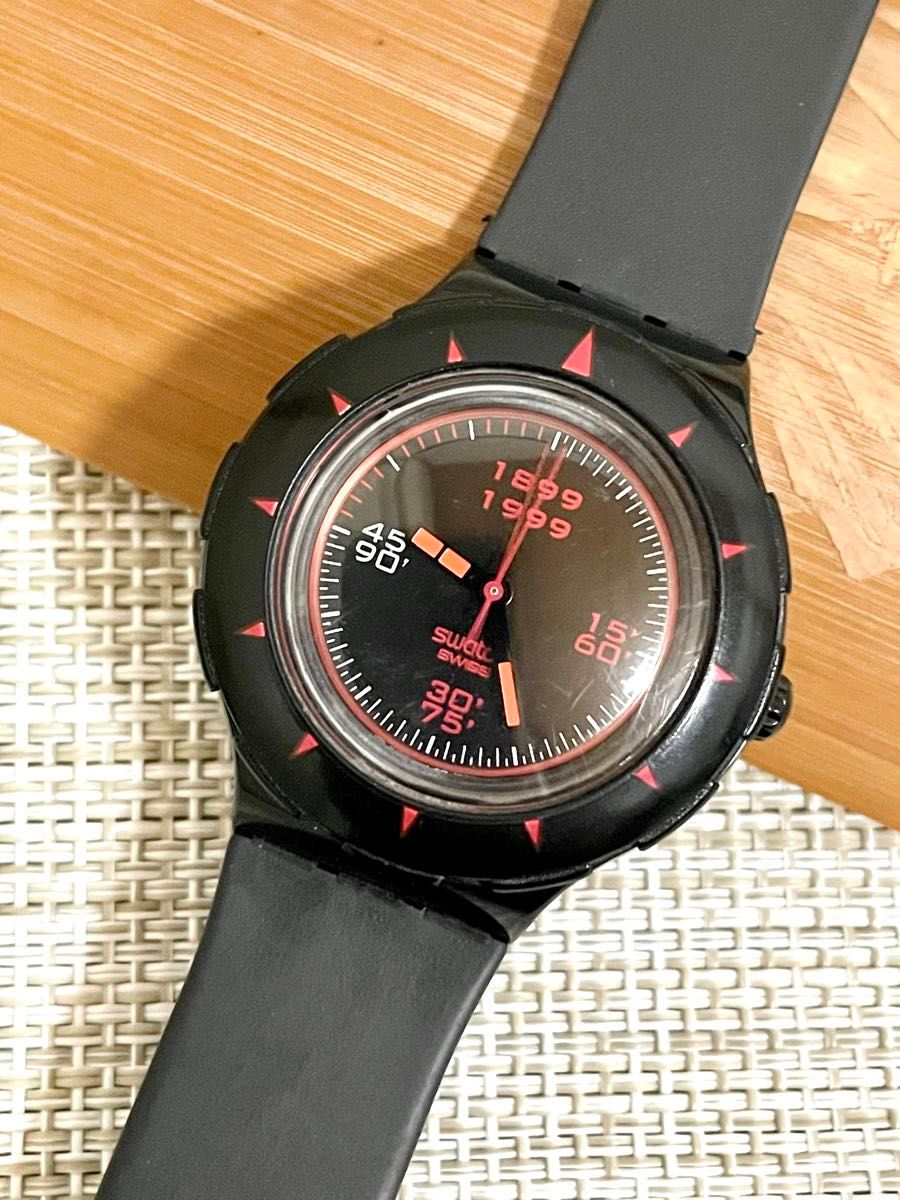 希少/限定特価品 ランクB/稼働]SWATCH スウォッチ ACミラン100周年記念