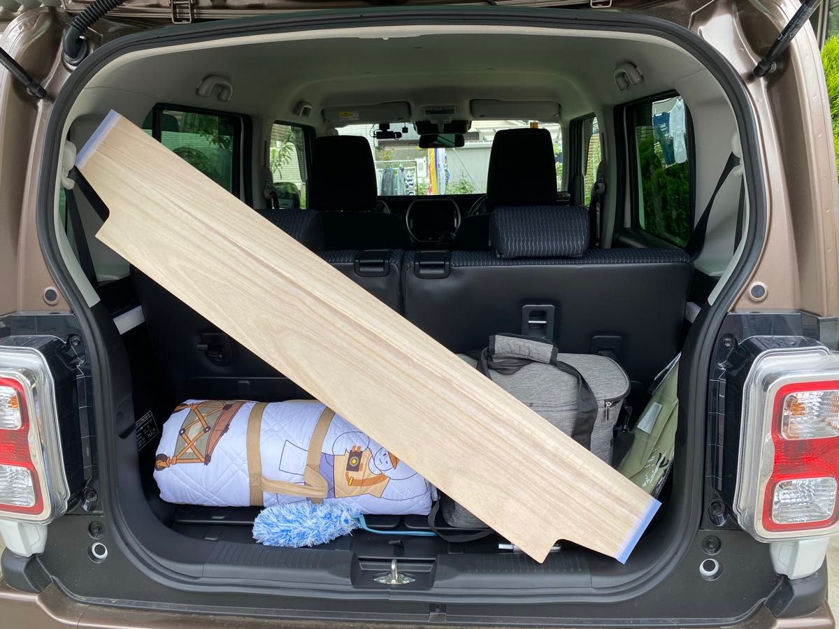 新型ハスラー用ラゲッジボード 静音版 木製 リクライニング対応