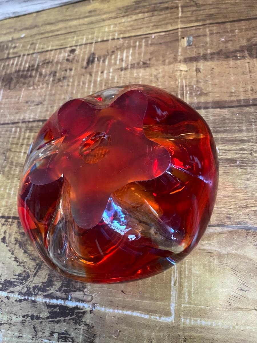 ヴィンテージ 昭和 レトロ アンティーク 灰皿 ガラス製 デッドストック