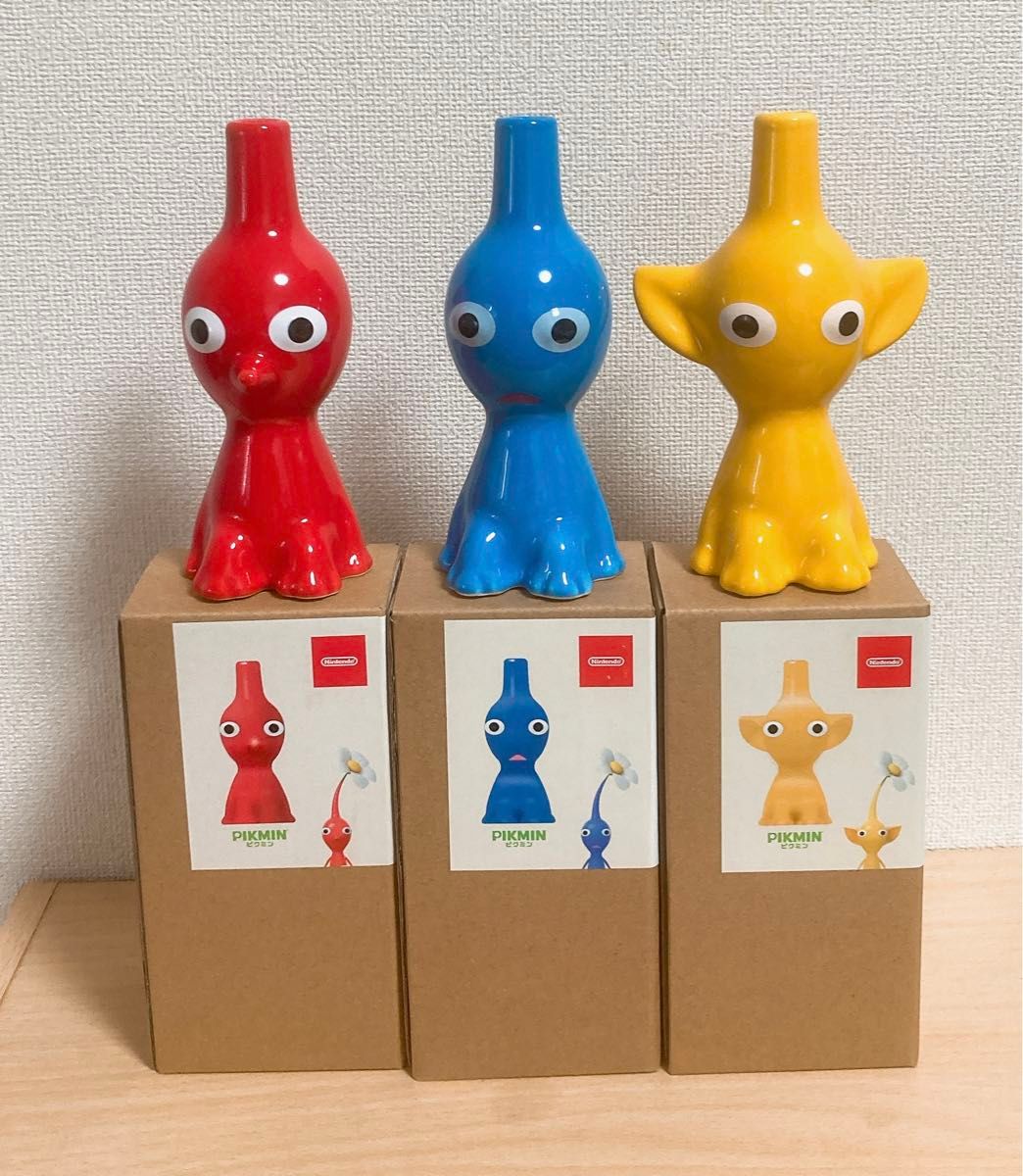 ピクミン 一輪挿し 花瓶 赤ピクミン 青ピクミン 黄ピクミン おまけ付き