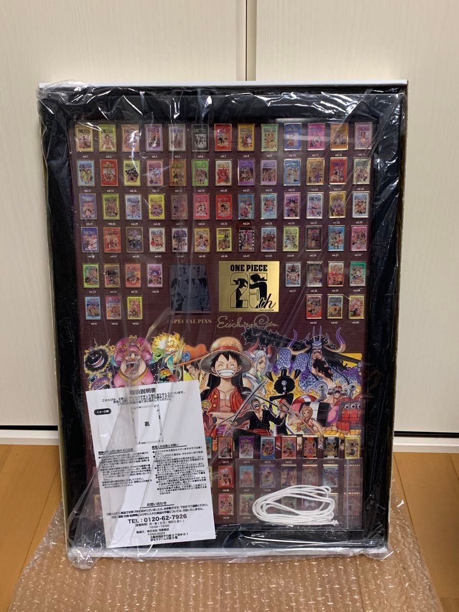 ONE PIECE 連載25周年記念額装ピンズセット ワンピース 100巻記念