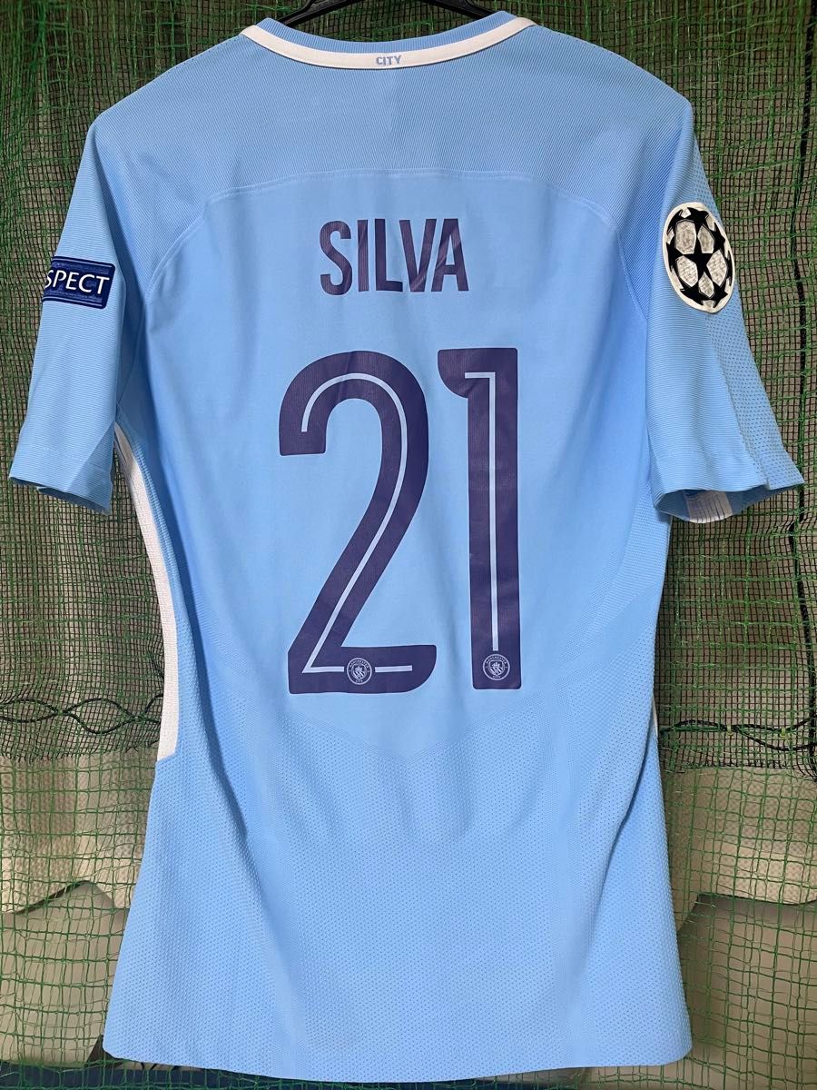 ダビド シルバ ユニフォーム マンチェスター シティ 17/18 選手支給品
