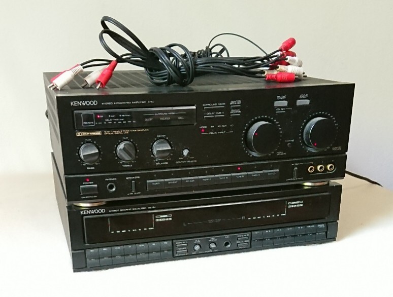 ケンウッド KENWOOD アンプA-5J イコライザーGE-5J 通電確認 部品取り