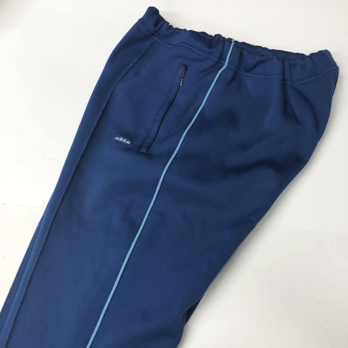 70s 80s デサント製 アディダス adidas トラックパンツ ネイビー M