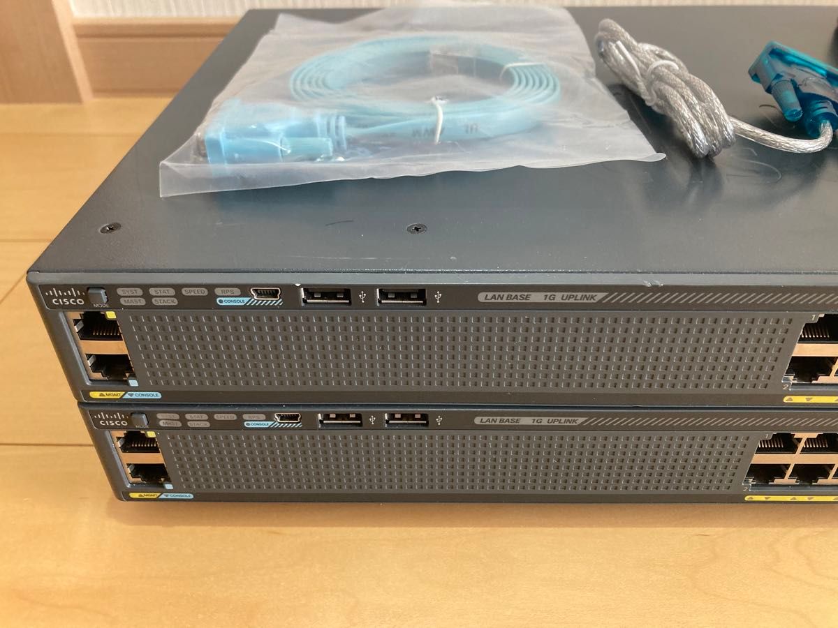 CCNA CCNP】スタック2台ciscoL2スイッチWS-C2960X-24TS-L｜Yahoo