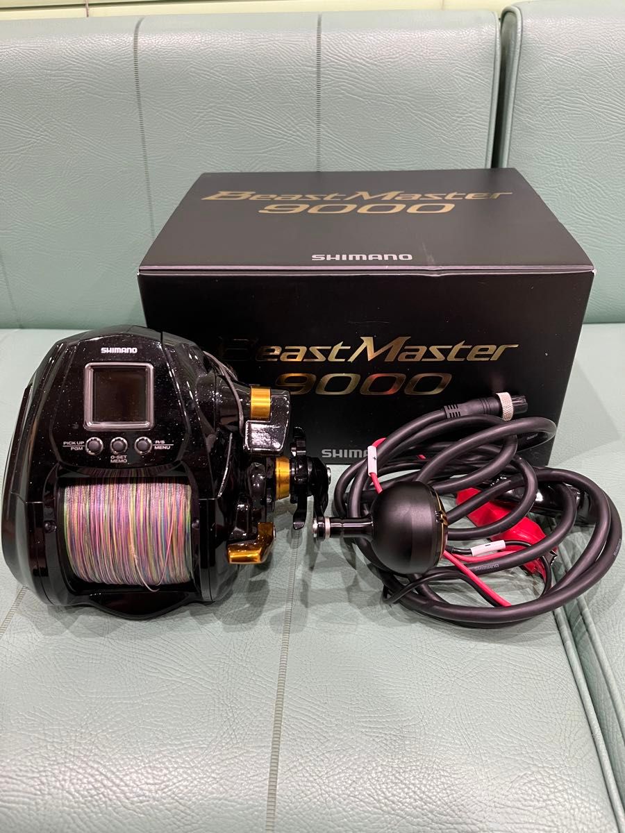 22 ビーストマスター9000 PE8号900mのライン付き コマセキハダ 電気