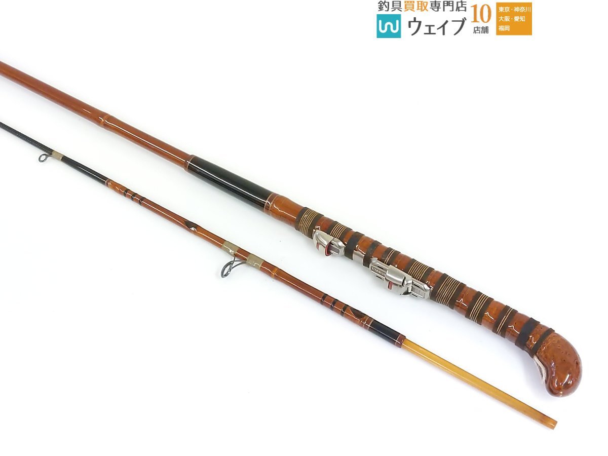Yahoo!オークション - 汐よし キス竿 和竿 2本継 約170cm 布袋竹握り