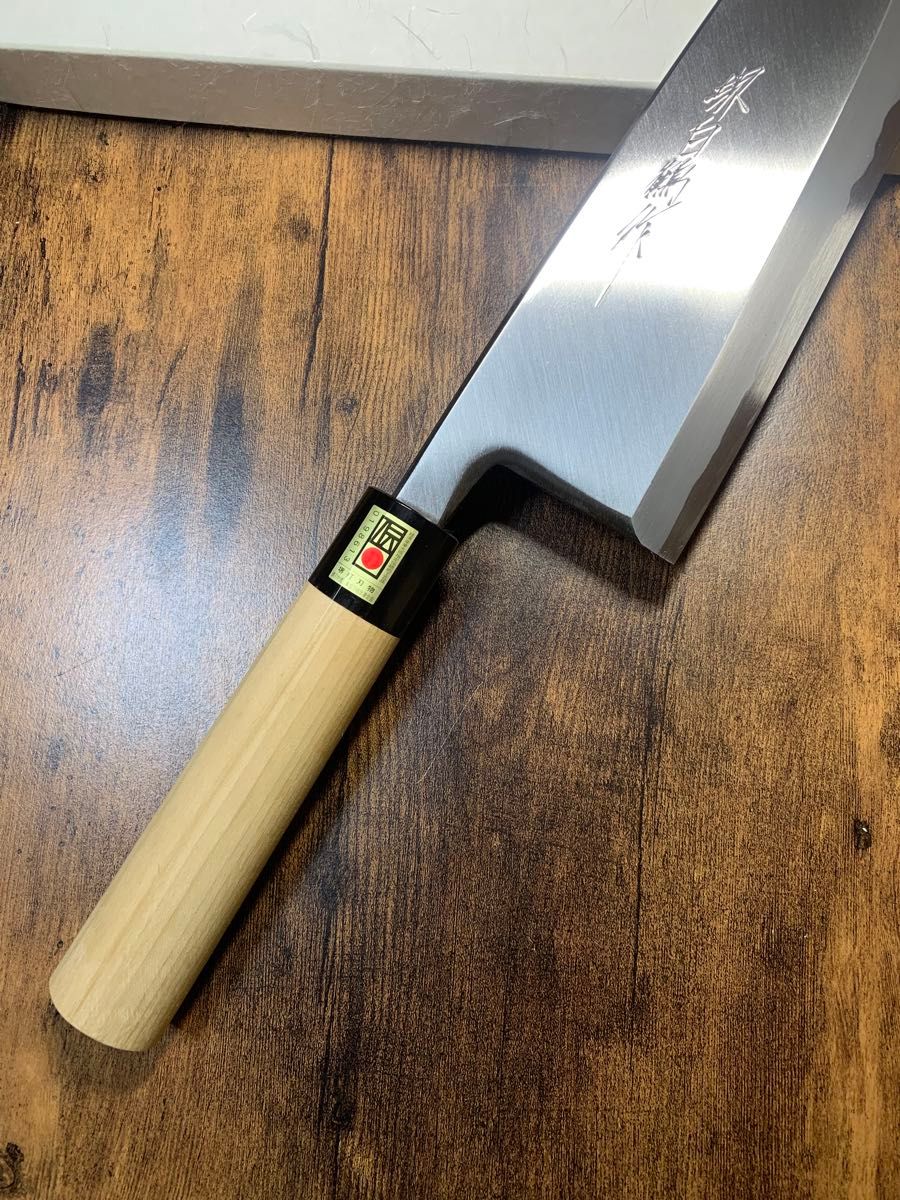 堺打刃物】 大出刃 白ニ鋼 包丁 9寸 水牛角柄｜Yahoo!フリマ（旧PayPay
