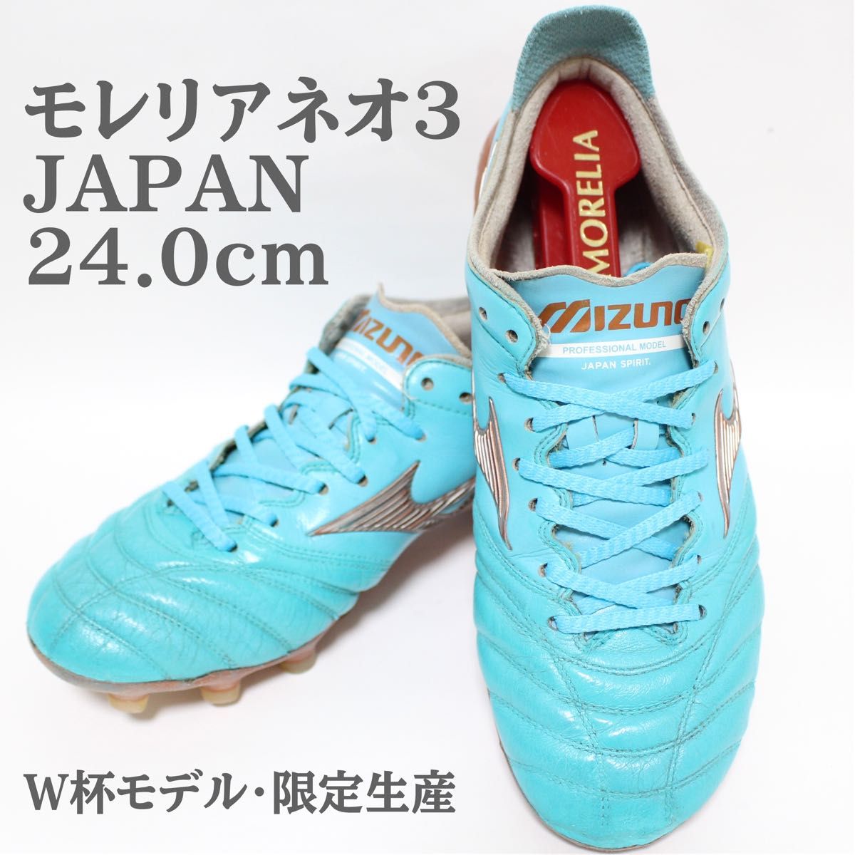 W杯モデル・限定カラー】モレリアネオ3 JAPAN 24cm アジュールブルー