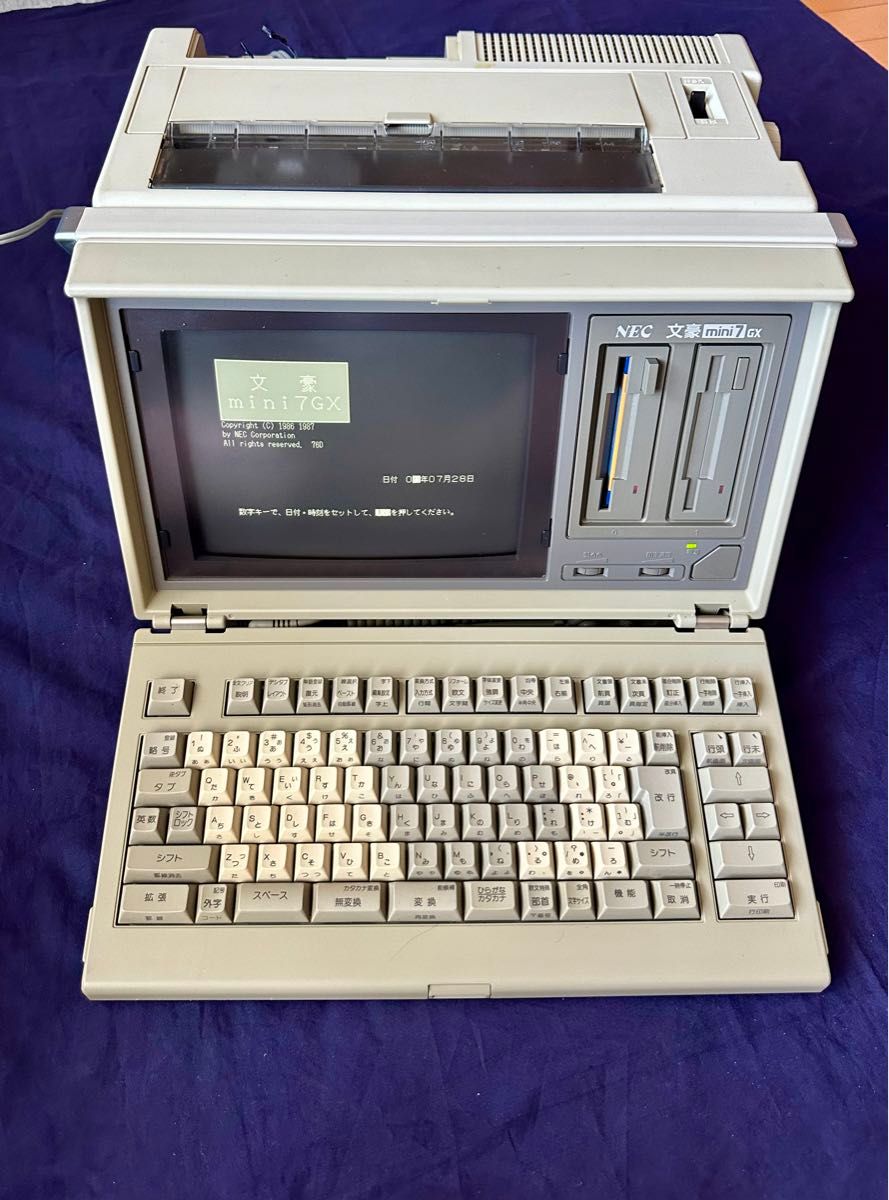 ワープロ NEC 文豪mini7GX【動作確認済】｜Yahoo!フリマ（旧PayPayフリマ）