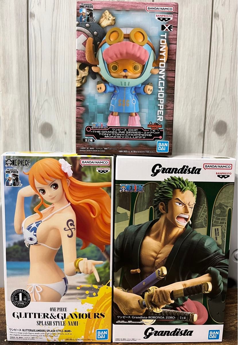 ONE PIECE ワンピースフィギュア ナミ ゾロ チョッパー 全3種｜Yahoo
