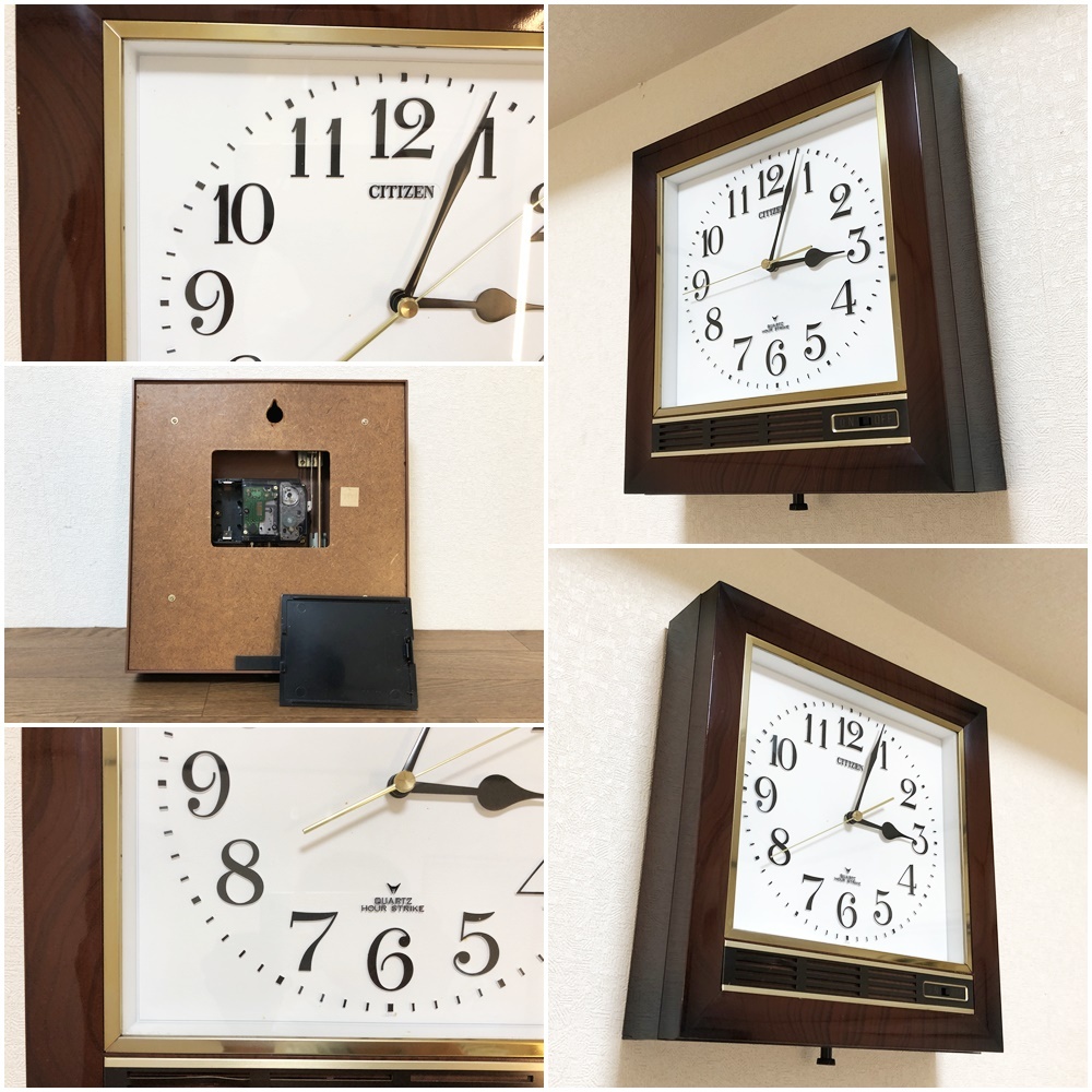 シチズン壁掛け時計 草津AクォーツクロックCITIZEN QUARTZ HOUR STRIKE
