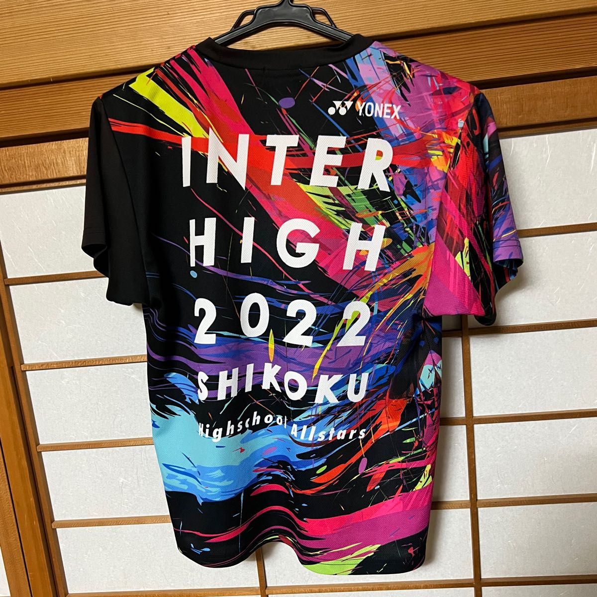 ヨネックス インターハイ2022 Tシャツ 黒 ブラック ソフトテニス