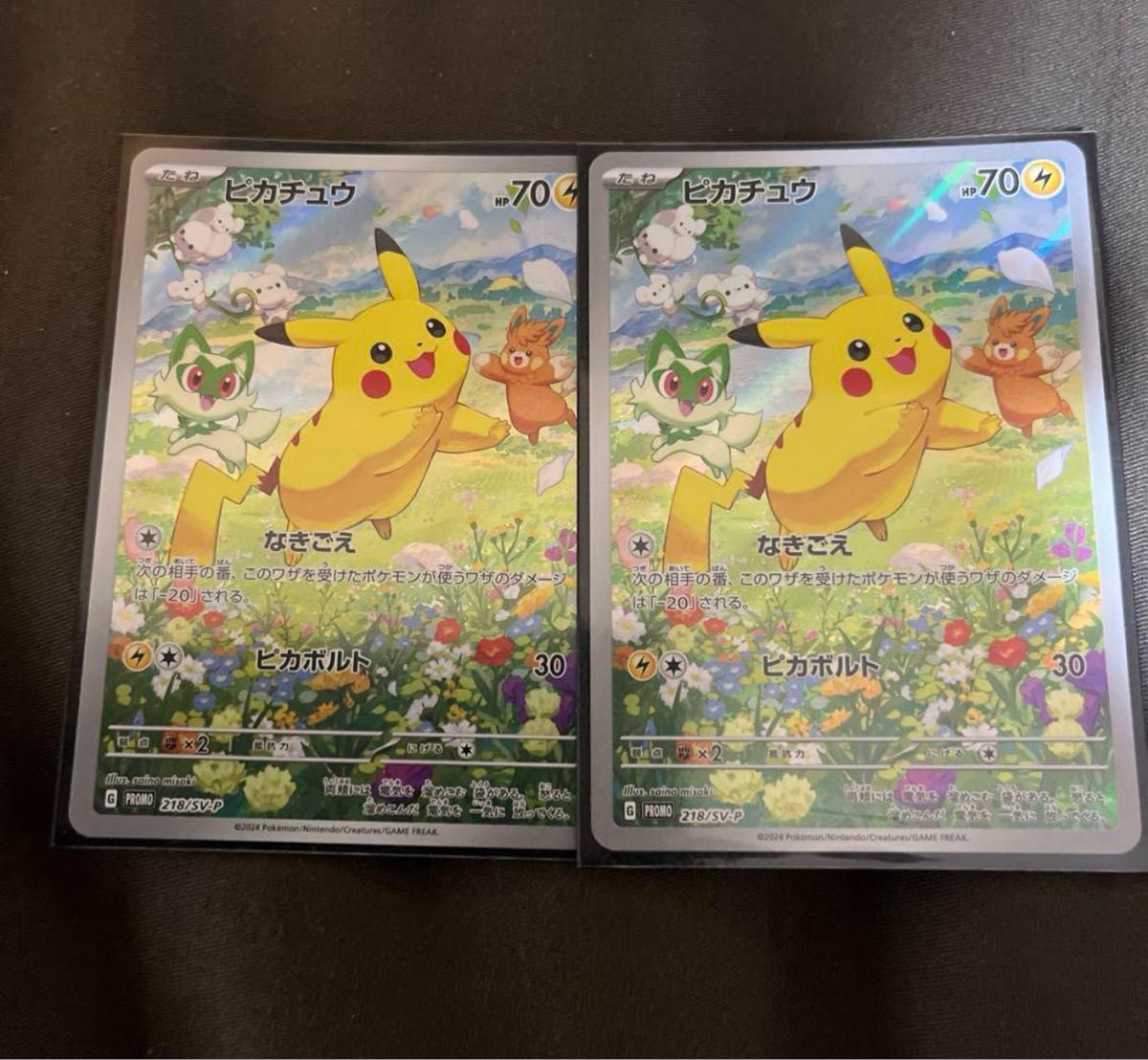 プロモ ピカチュウAR 2枚セット 『ポケカの夏がキタ キャンペーン