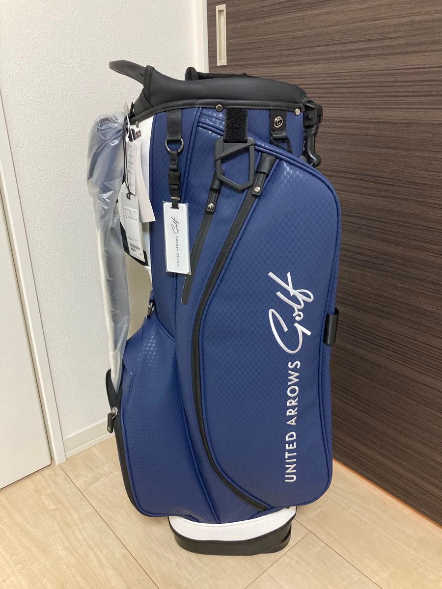 新品未使用】ユナイテッドアローズゴルフ キャディバッグ ネイビー