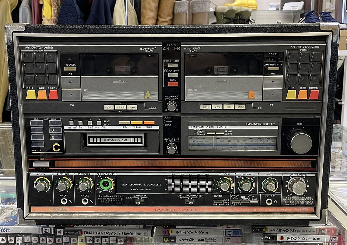 Yahoo!オークション - カセットジャンク ビクター ダブルカセット・8ト