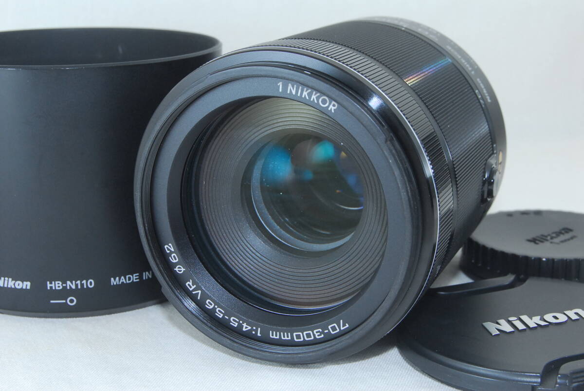 良品 Nikon ニコン 1 NIKKOR 70-300mm F4 5-5 6 VR フード付き｜Yahoo