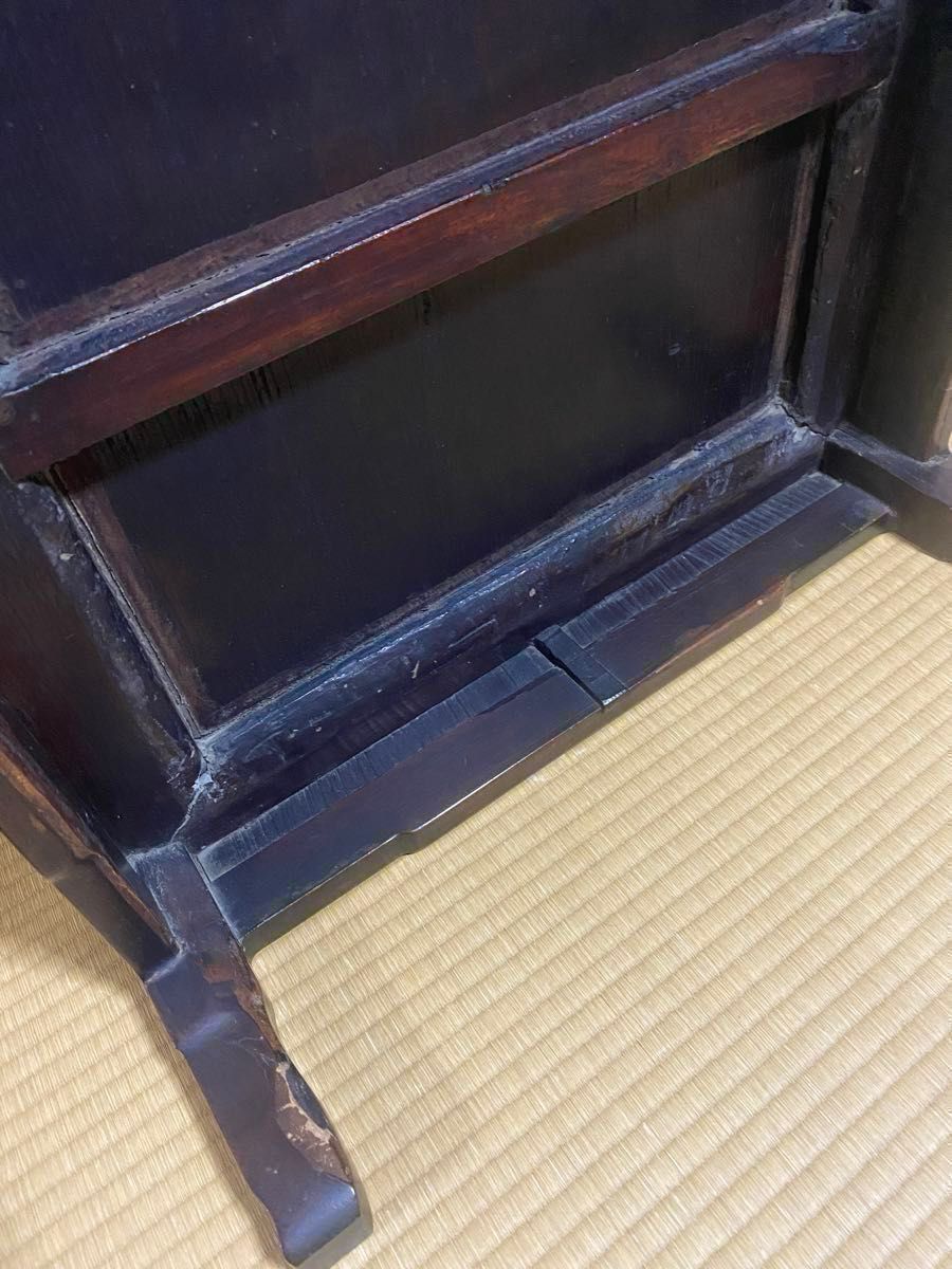 紫檀】【ヴィンテージ】正方形 座卓 テーブル 骨董品 ビンテージ 昭和