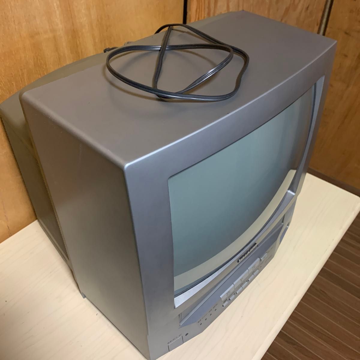 通電確認済み・音出し ビデオ再生しました】 テレビデオ ブラウン管