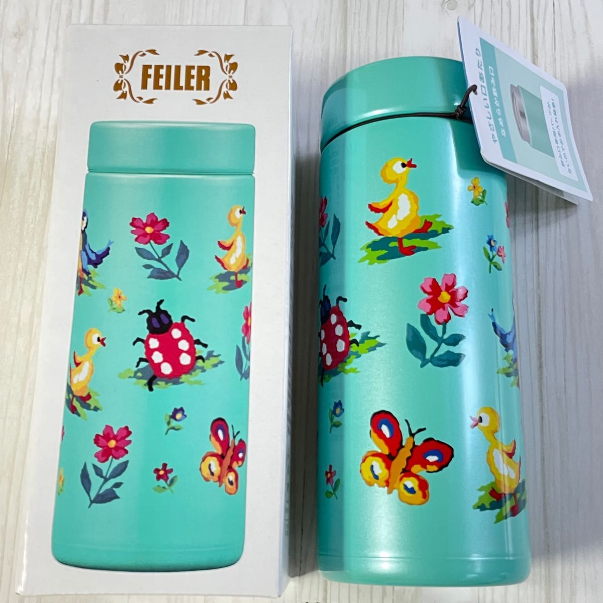 FEILER フェイラー ハイジ ステンレスボトル 水筒 ペールグリーン 新品