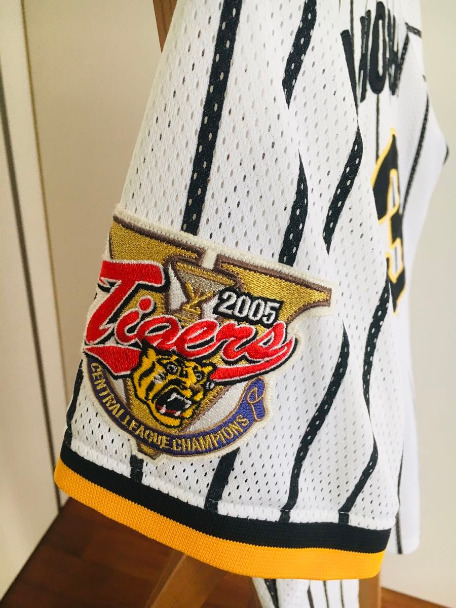 阪神タイガース 赤星憲広選手 ユニフォーム 2005優勝ワッペン サイズS