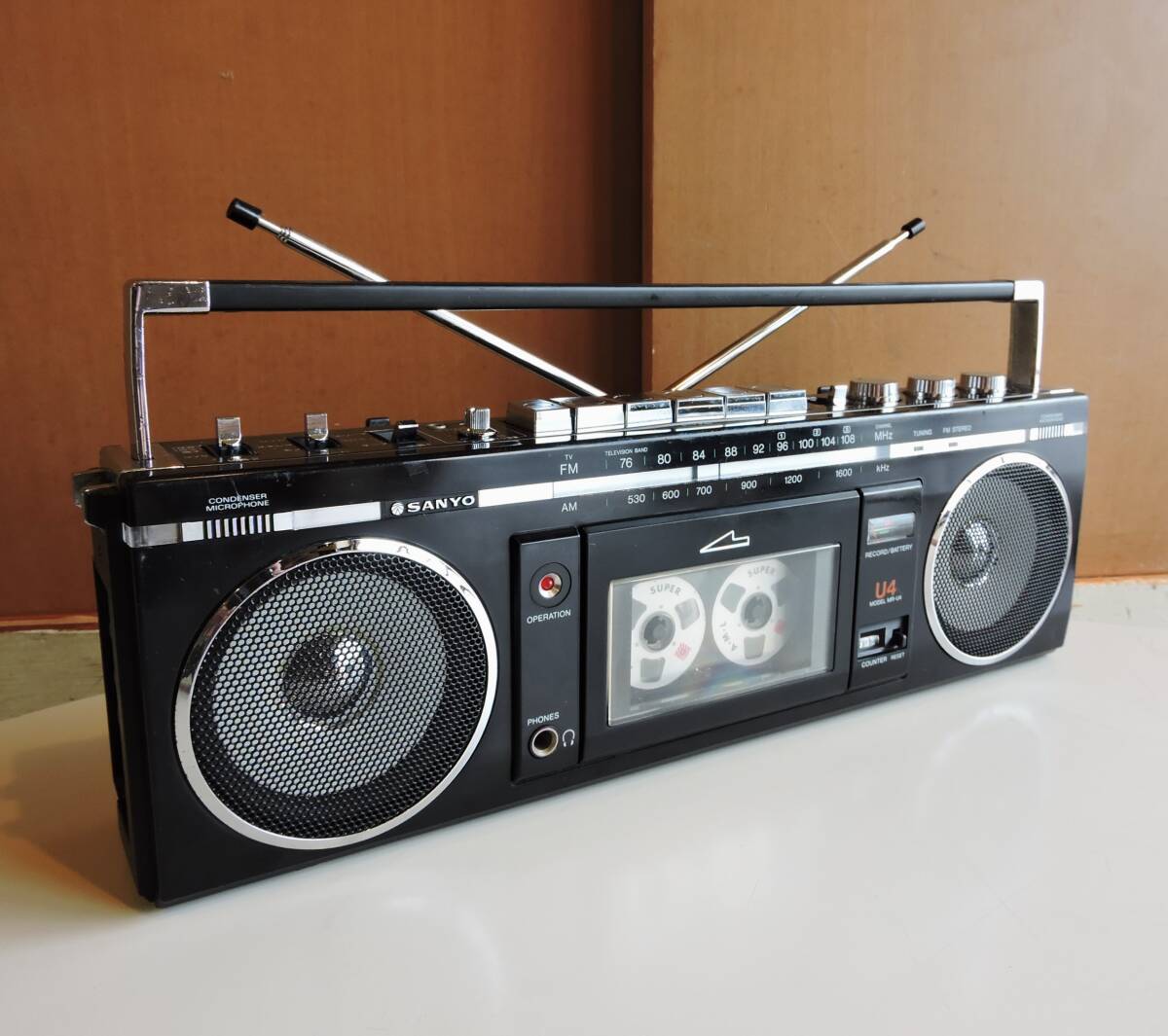 Yahoo!オークション - 80s SANYO 小型ラジカセ MR-U4 整備済み 名機 初