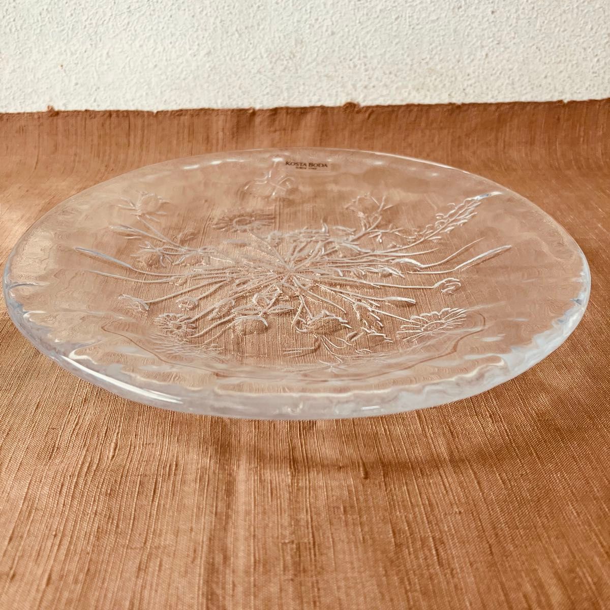 KOSTA BODA コスタボダ ガラス ウラ 中皿 プレート 皿 コスタ ボダ