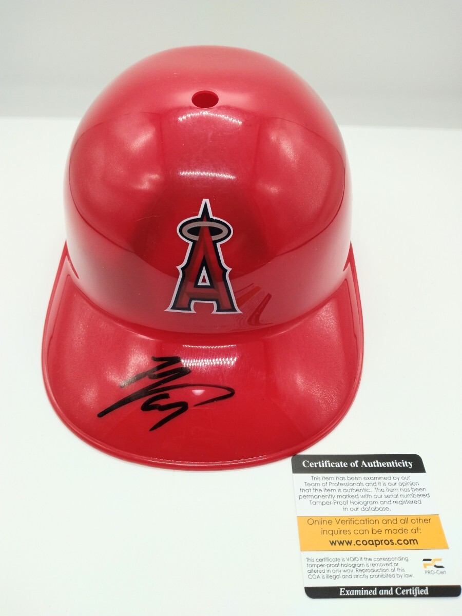 Yahoo!オークション - 大谷翔平 直筆サイン入り ヘルメット ロサンゼル