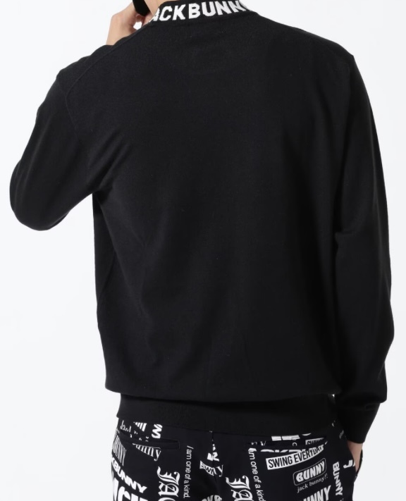 新品 パーリーゲイツ ジャックバニー ロゴハイネックニットプル