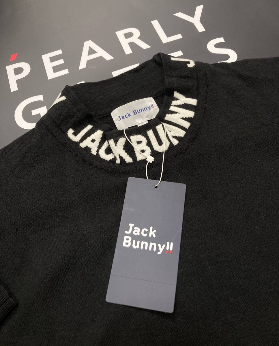 新品 パーリーゲイツ ジャックバニー ロゴハイネックニットプル