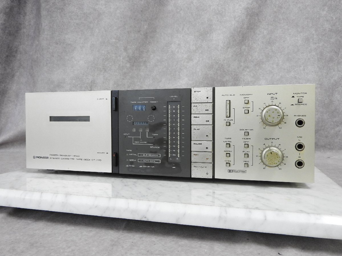 Yahoo!オークション - Pioneer パイオニア CT-770 カセットデッキ ジ