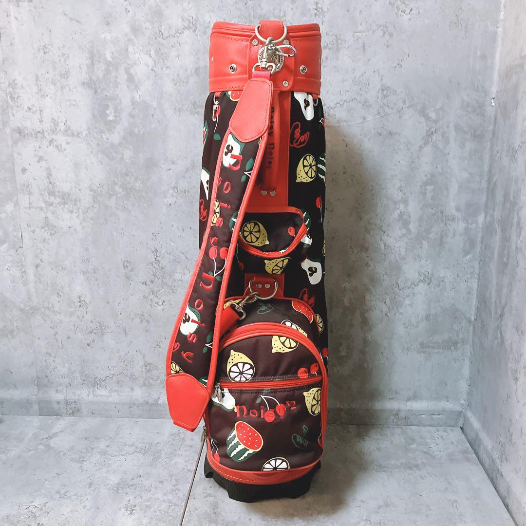 希少】ミエコウエサコ キャディバッグ ノイジーノイジー フルーツ柄 8