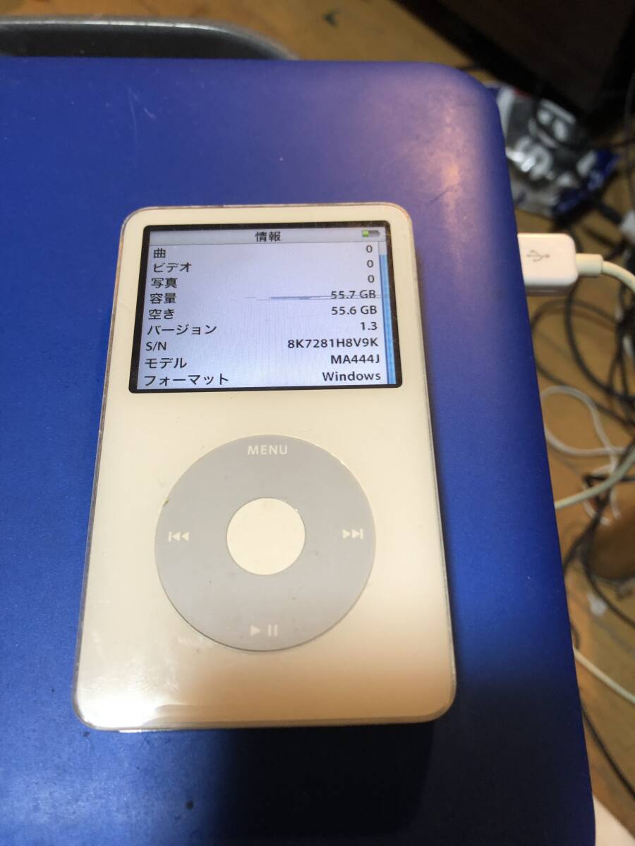 iPod Classic 第5世代 60GB 液晶欠陥 電池まあ元気 iPod Classic第5.5世代