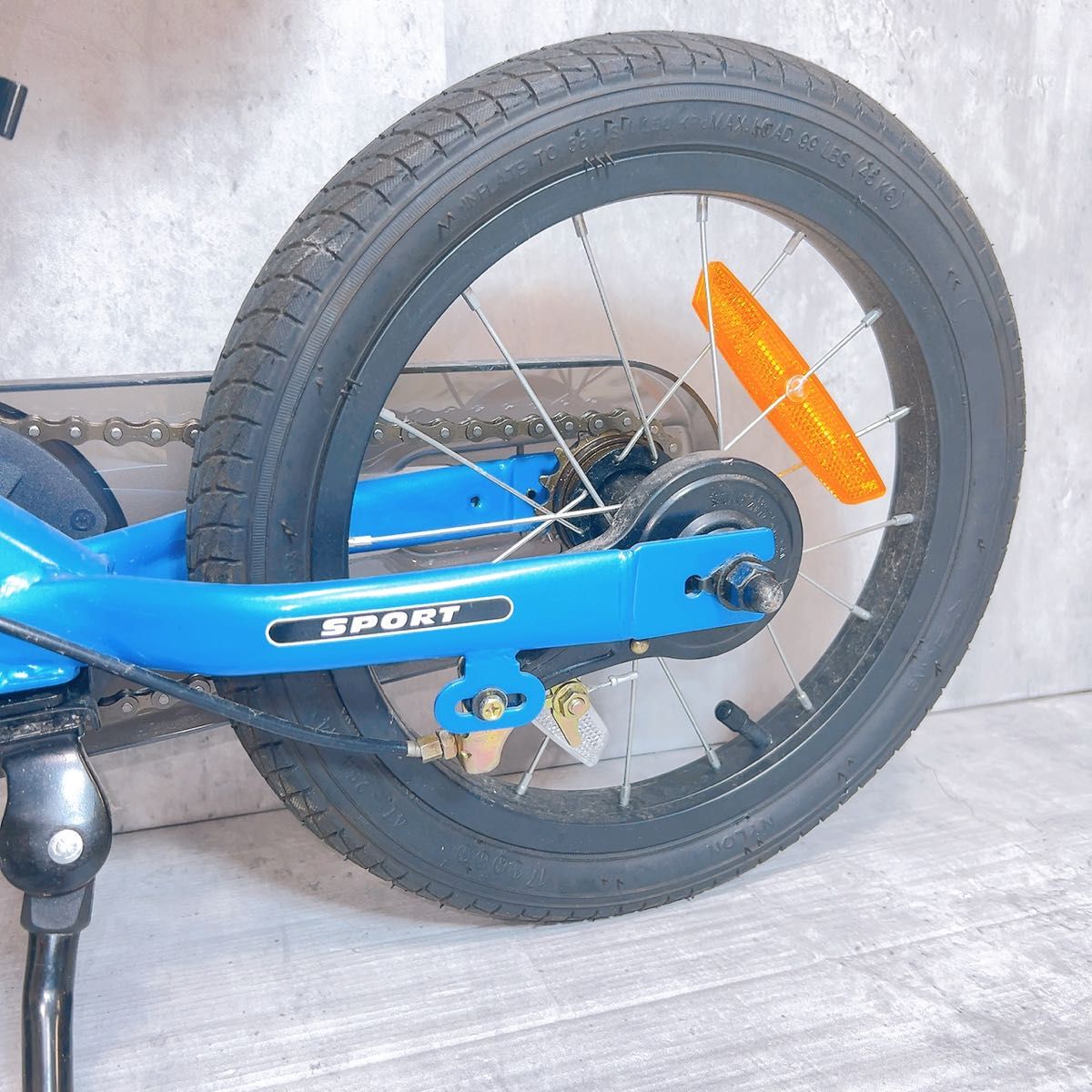 美品 STRIDER ストライダー 14X ブルー スタンド付 青 子供用自転車