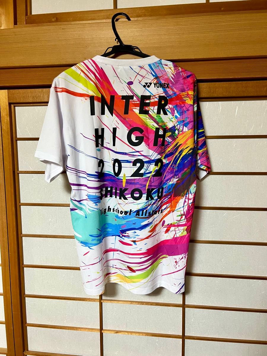 ヨネックス XL O インターハイ2022 Tシャツ 白 ホワイト テニス
