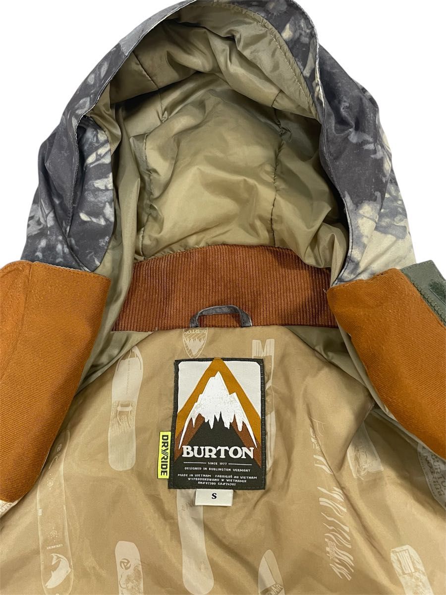 美品 BURTON バートン スノーボード ウェア リアルツリーカモ柄 迷彩