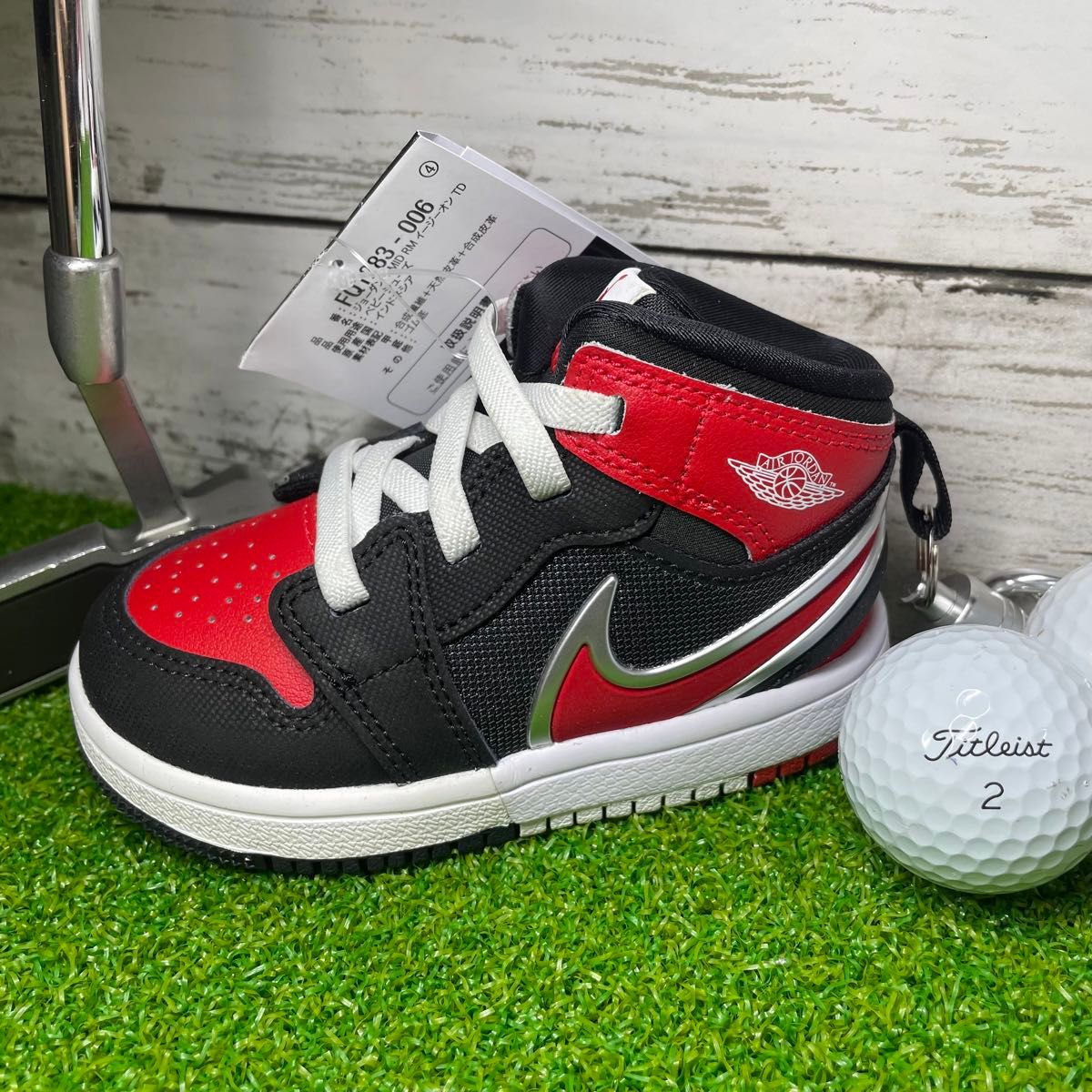 新品 超激レア スニーカー型パターカバー NIKE JORDAN 1 MID RM bred